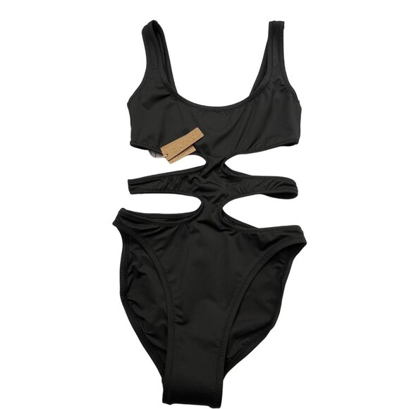 SKIMS Swim Tank Monokini Onyx Womens XXS - Picture 2 of 12